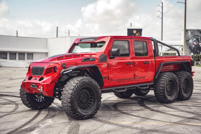 Jeep Gladiator Fully Custom Red 2021 6×6